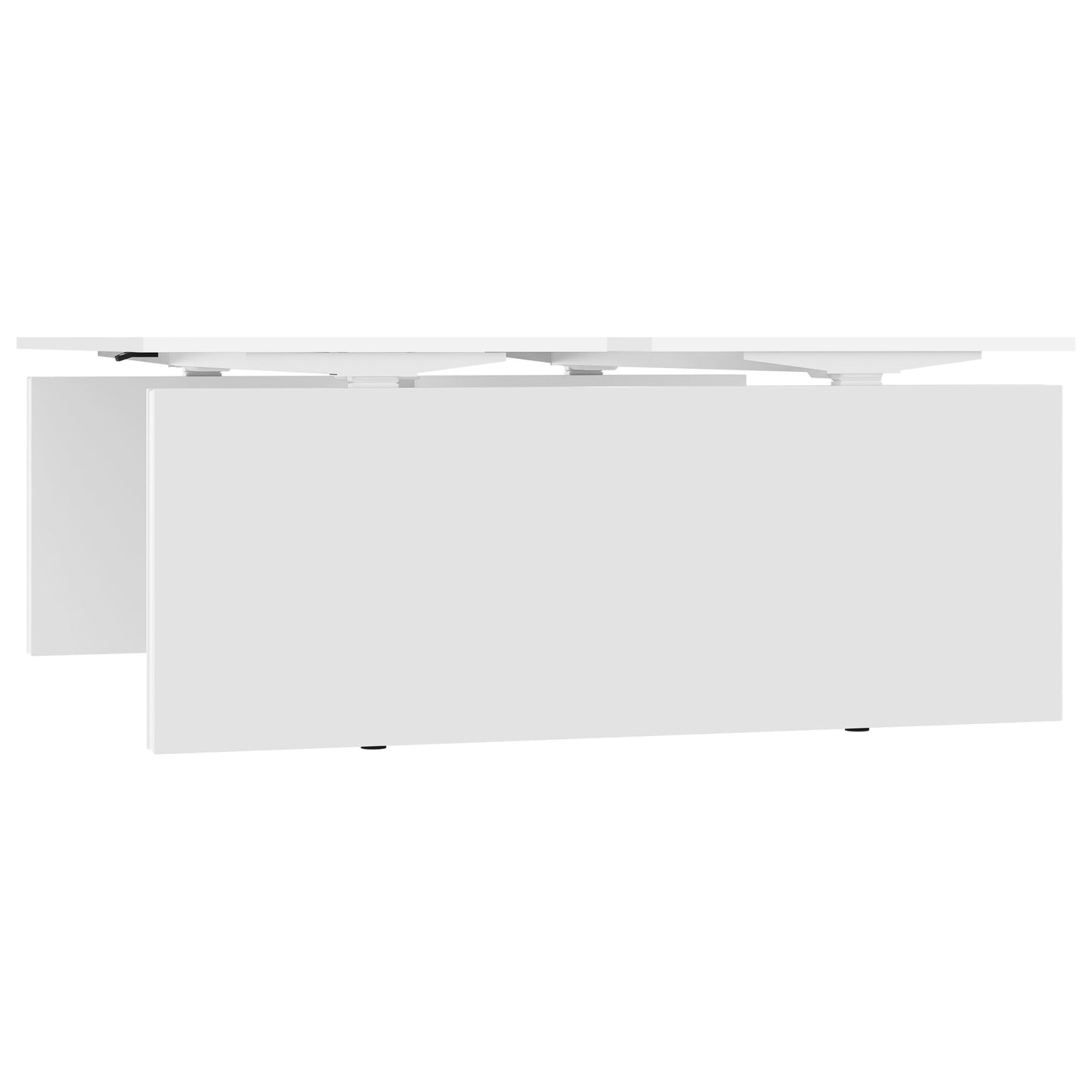 MOTION Desk del team | 1400 - 1800 mm, regolabile in altezza elettricamente, bianco