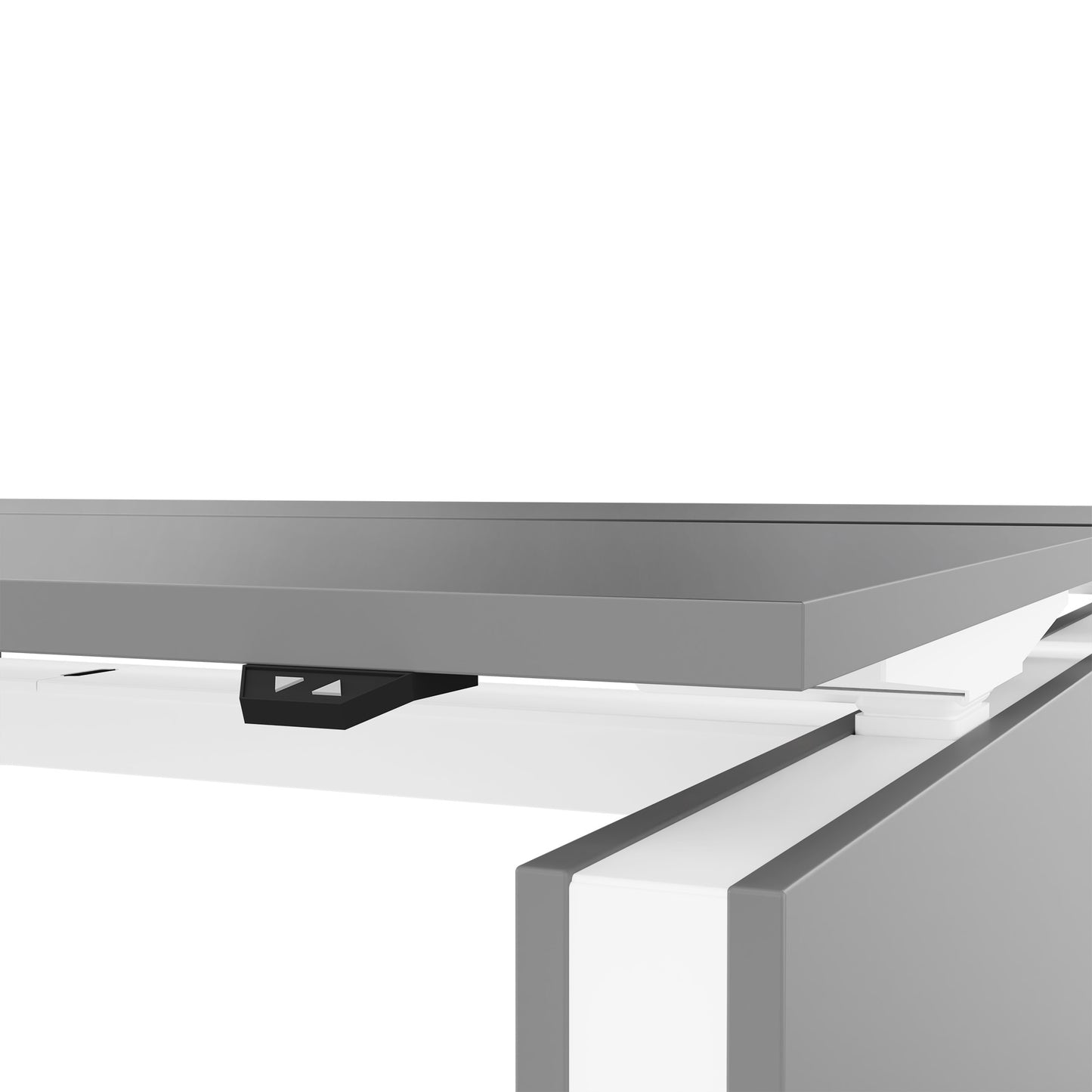MOTION team desk | 1400 - 1800 mm, electrically height adjustable, pearl gray