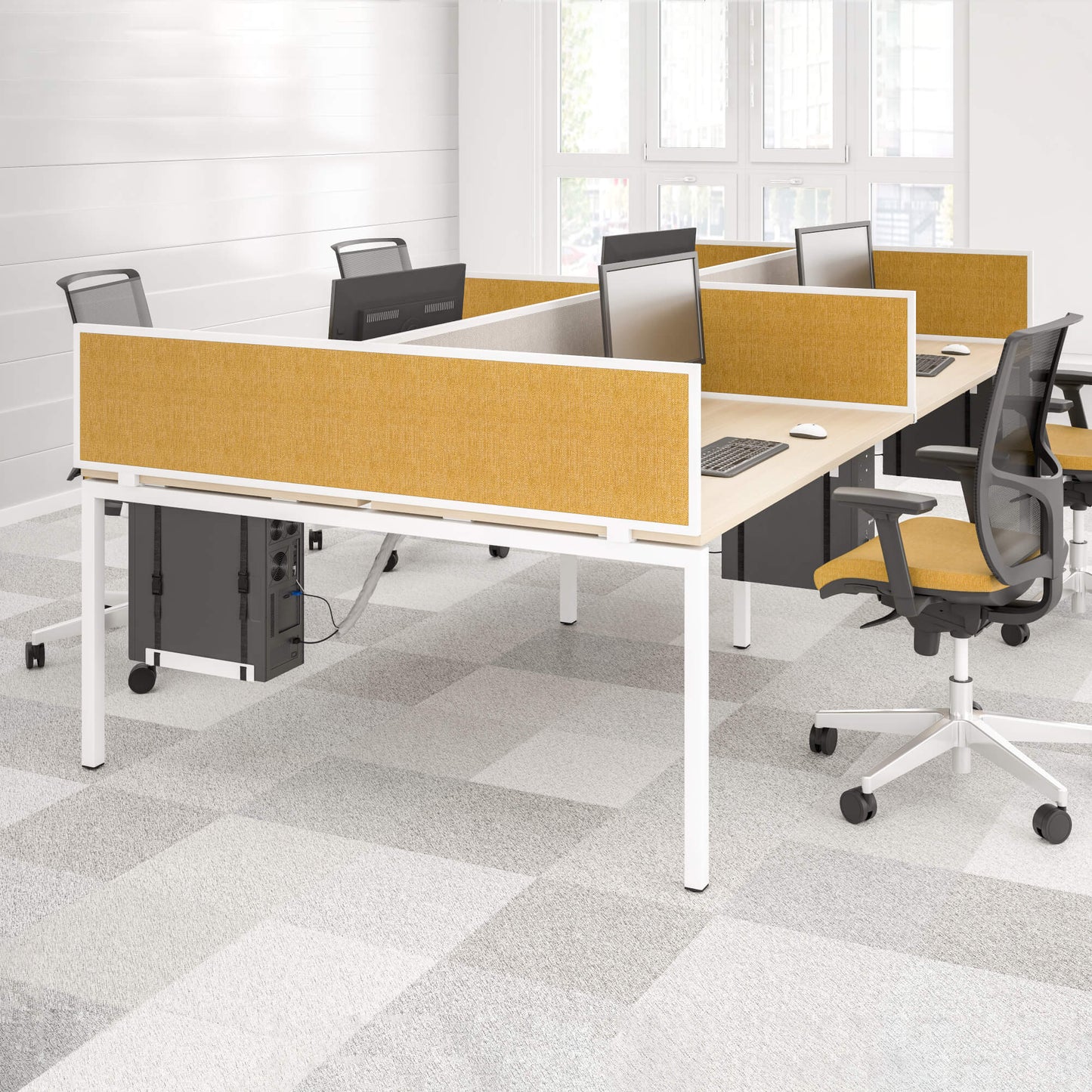NOVA U Team Bureau | 1600 x 1640 mm, érable