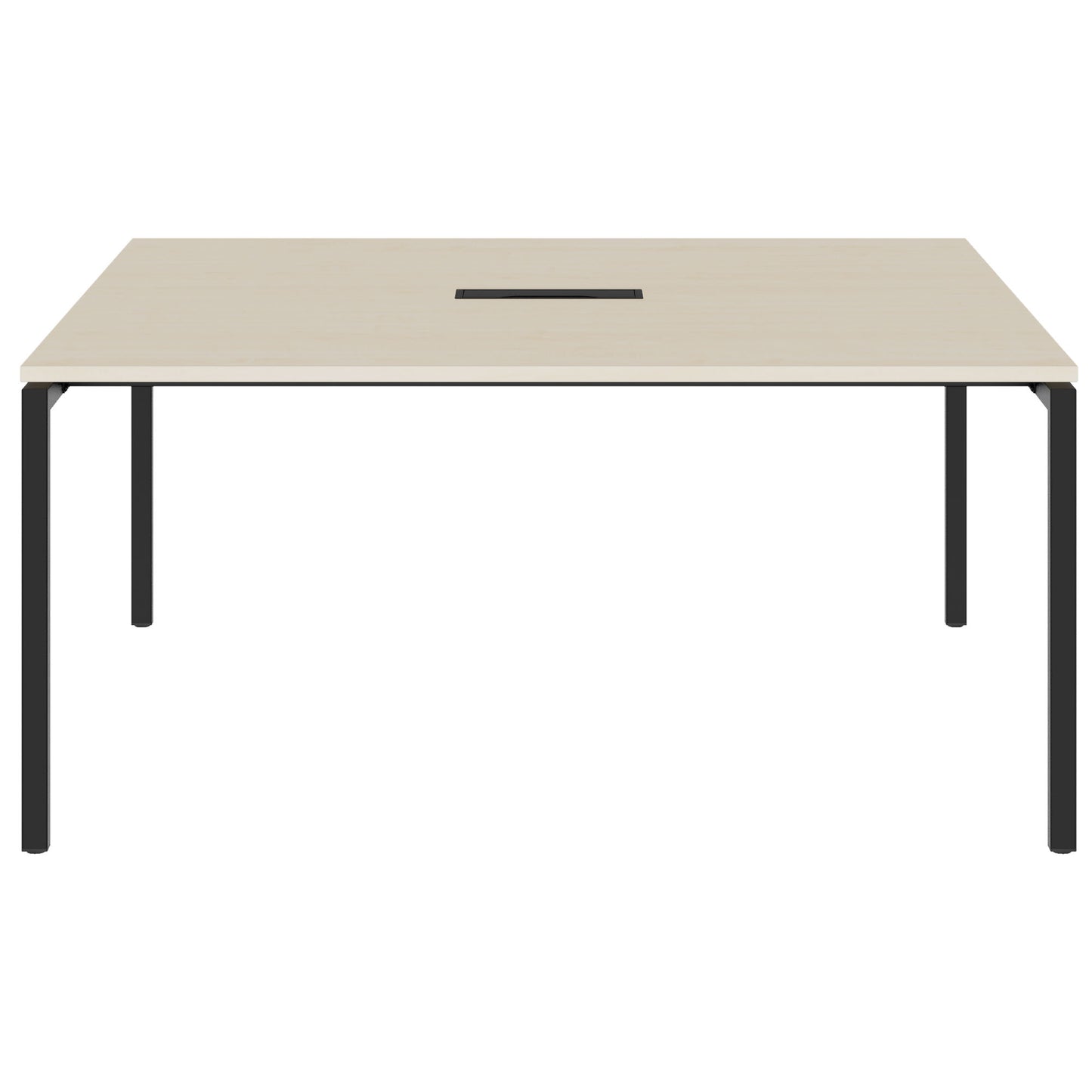 NOVA Conference table | 1600 x 1640 mm (6 - 8 people), electrified, maple