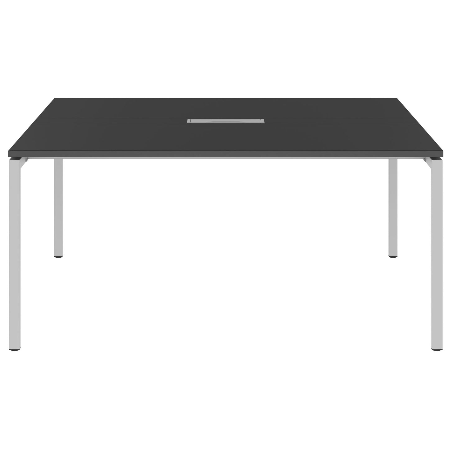 NOVA Konferenztisch | 1600 x 1640 mm (6 - 8 Personen), elektrifiziert, Anthrazit