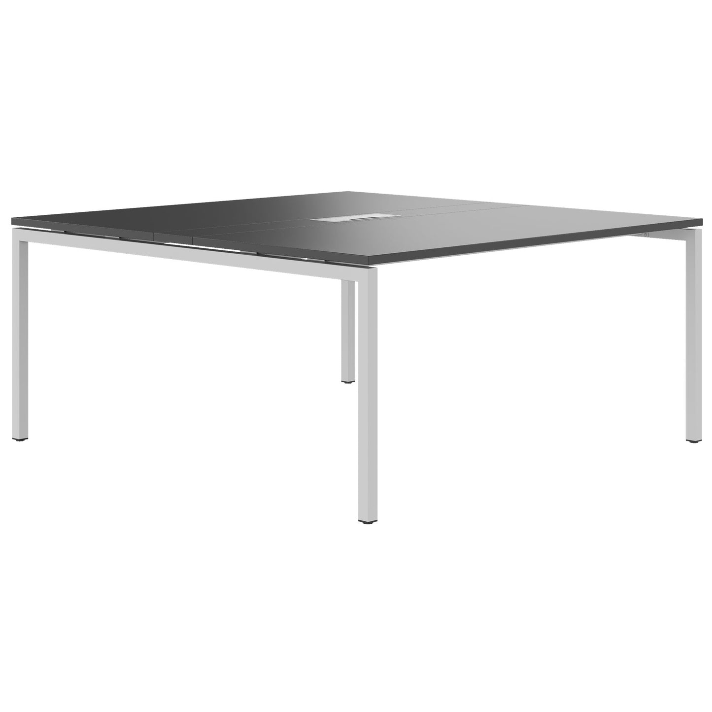NOVA Konferenztisch | 1600 x 1640 mm (6 - 8 Personen), elektrifiziert, Anthrazit