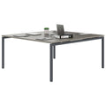 NOVA Conference table | 1600 x 1640 mm (6 - 8 people), electrified, cubanite gray - 3 Thumbnail Image