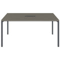 NOVA Conference table | 1600 x 1640 mm (6 - 8 people), electrified, cubanite gray - 2 Thumbnail Image