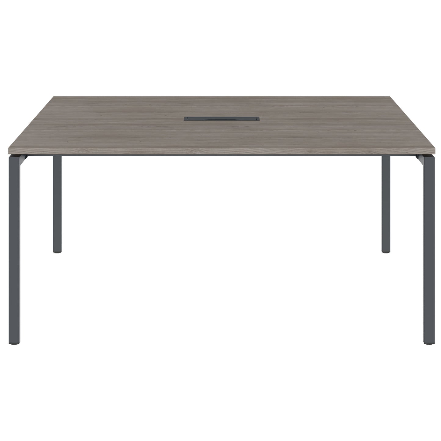 NOVA Konferenztisch | 1600 x 1640 mm (6 - 8 Personen), elektrifiziert, Nordeiche grau