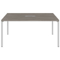 NOVA Conference table | 1600 x 1640 mm (6 - 8 people), electrified, north oak gray - 2 Thumbnail Image