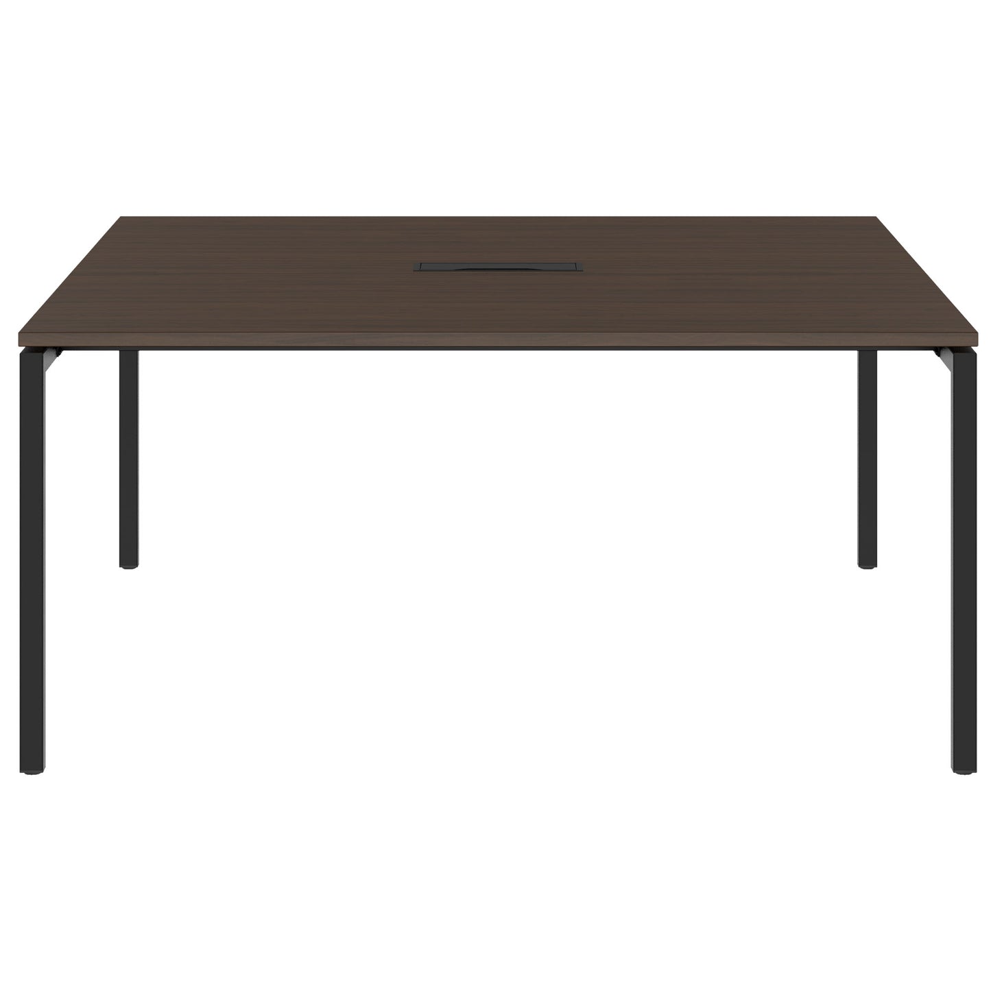 NOVA Konferenztisch | 1600 x 1640 mm (6 - 8 Personen), elektrifiziert, Nussbaum