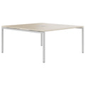 NOVA Conference table | 1600 x 1640 mm (6 - 8 people), electrified, sand ash - 1 Thumbnail Image