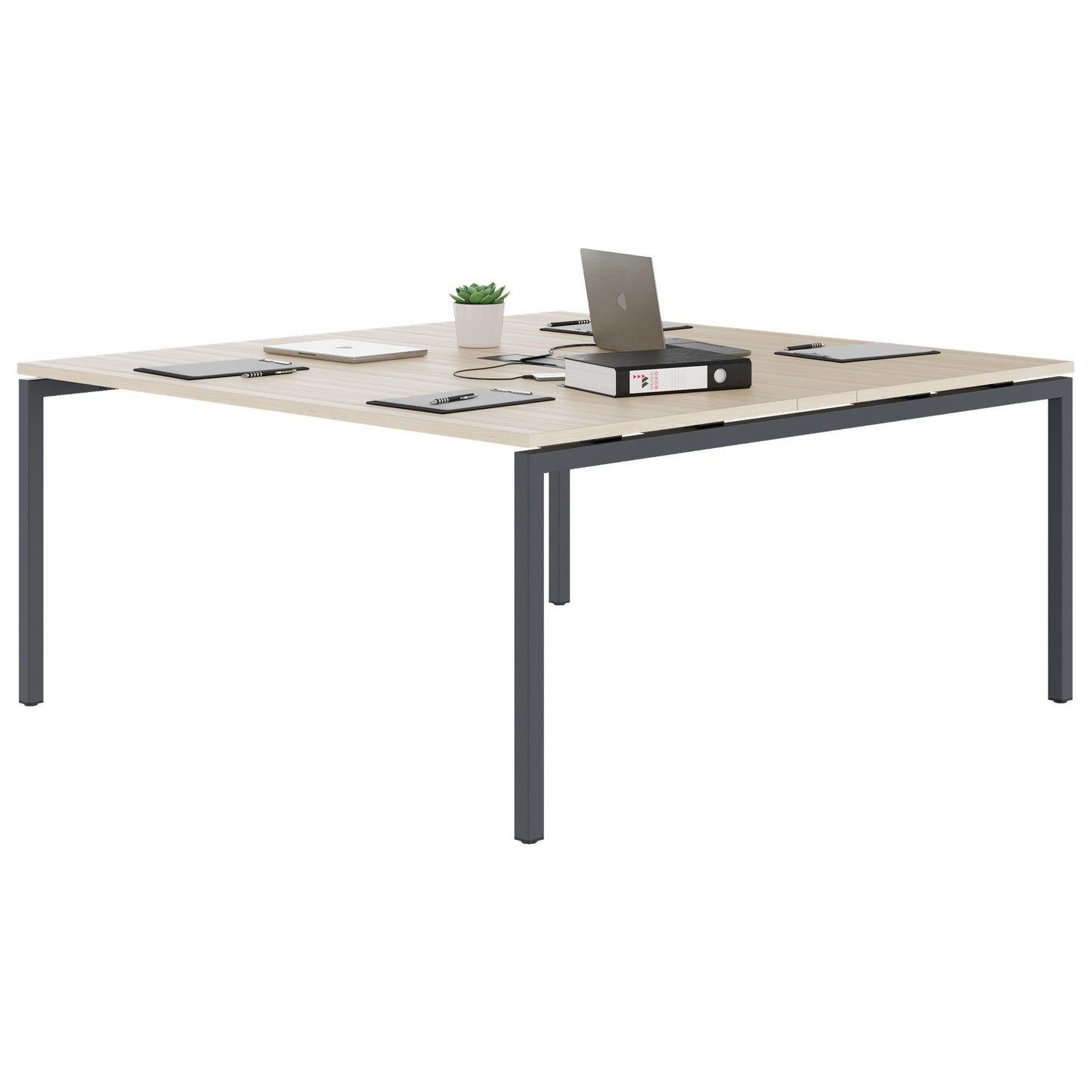 NOVA Konferenztisch | 1600 x 1640 mm (6 - 8 Personen), elektrifiziert, Sandesche
