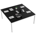 NOVA Konferenztisch | 1600 x 1640 mm (6 - 8 Personen), elektrifiziert, Schwarz - 4 Thumbnail Image