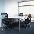 NOVA Konferenztisch | 1600 x 1640 mm (6 - 8 Personen), elektrifiziert, Weiß - 14 Thumbnail Image