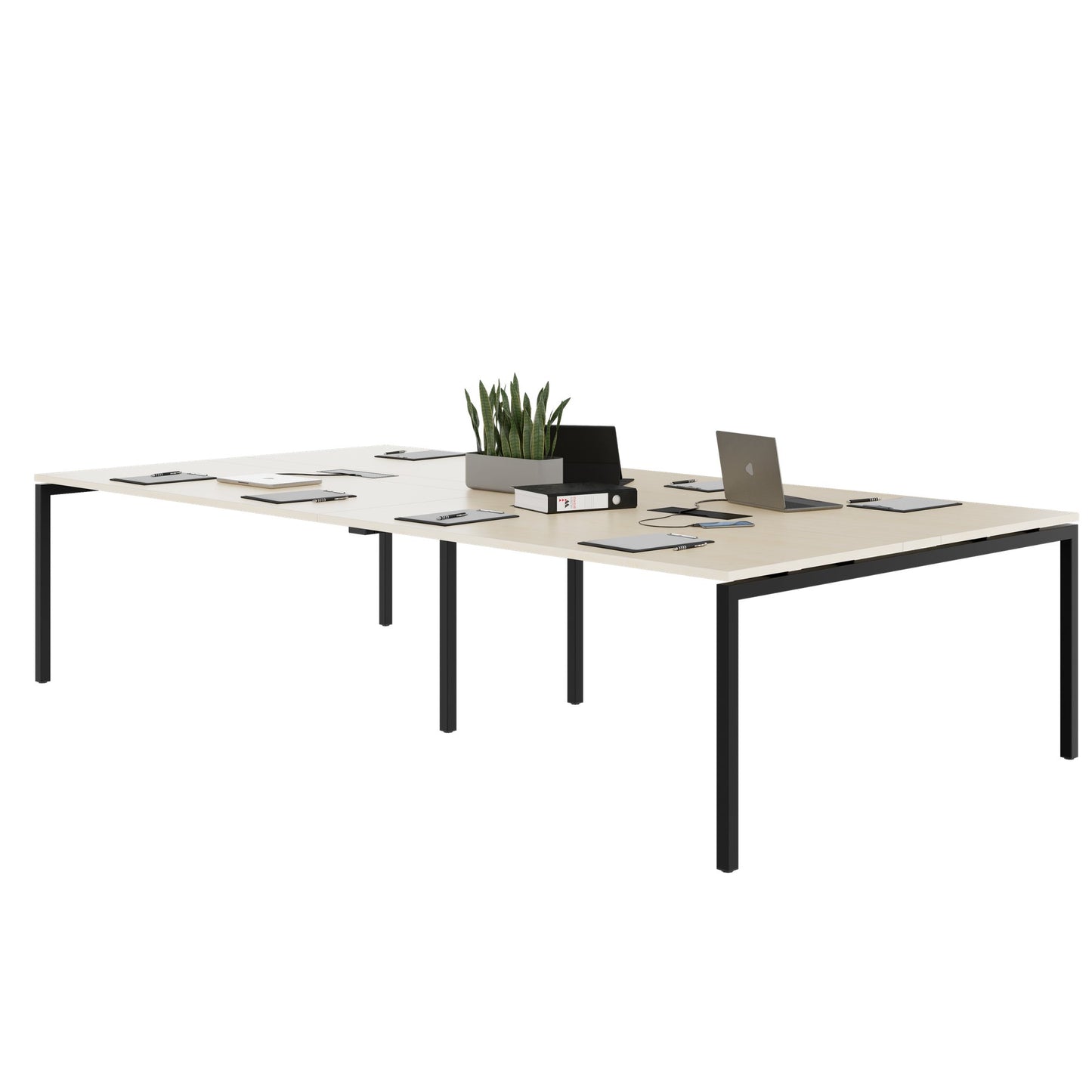 NOVA Konferenztisch | 3200 x 1640 mm (10 - 12 Personen), elektrifiziert, Ahorn