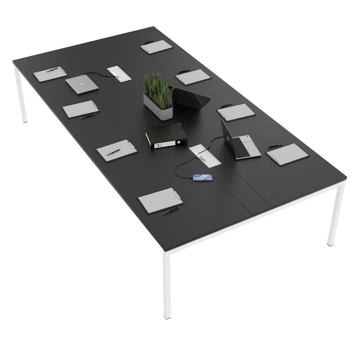 NOVA Conference table | 3200 x 1640 mm (10 - 12 people), electrified, anthracite