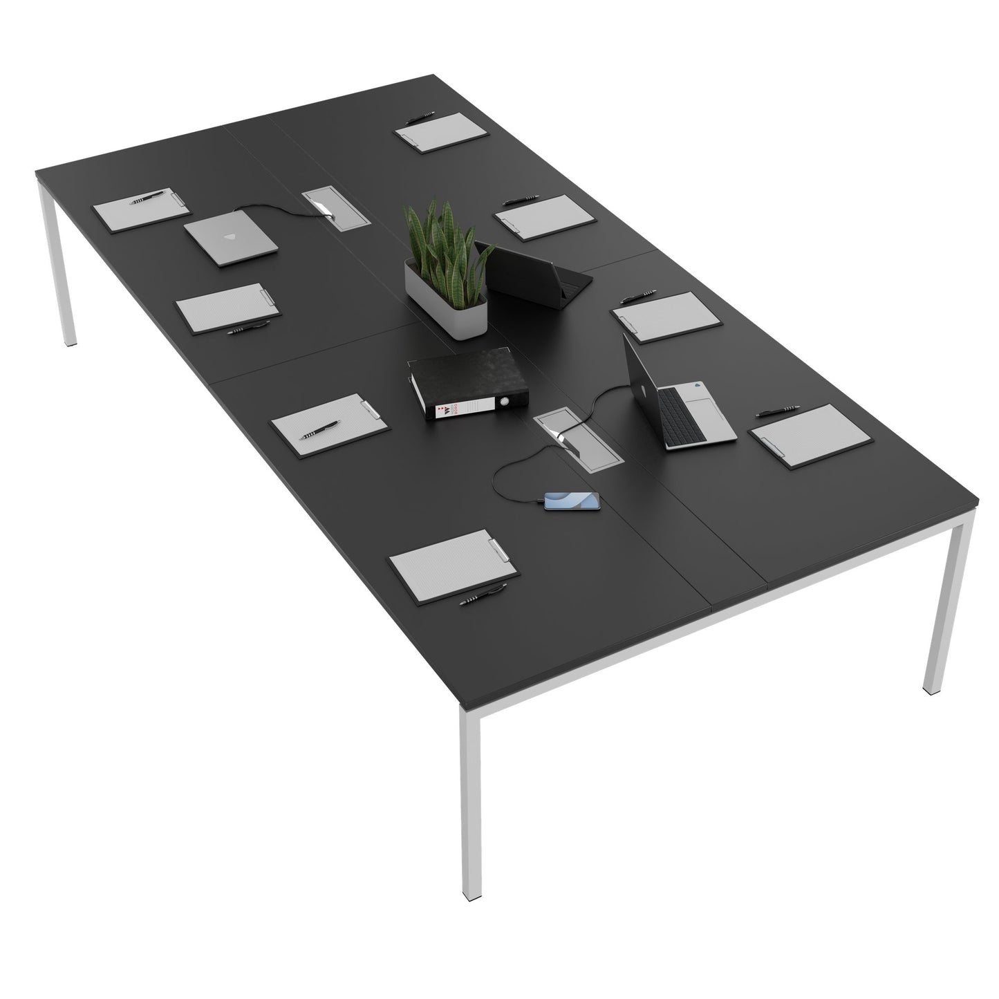 NOVA Conference table | 3200 x 1640 mm (10 - 12 people), electrified, anthracite