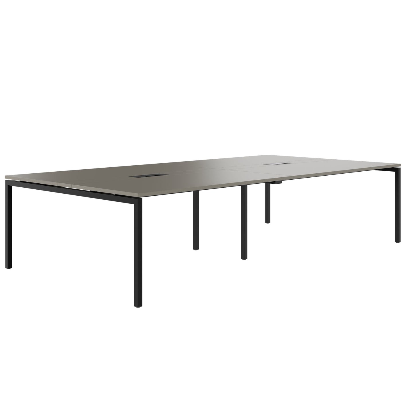 NOVA Conference table | 3200 x 1640 mm (10 - 12 people), electrified, cubanite gray