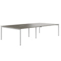 NOVA Konferenztisch | 3200 x 1640 mm (10 - 12 Personen), elektrifiziert, Cubanitgrau - 1 Thumbnail Image