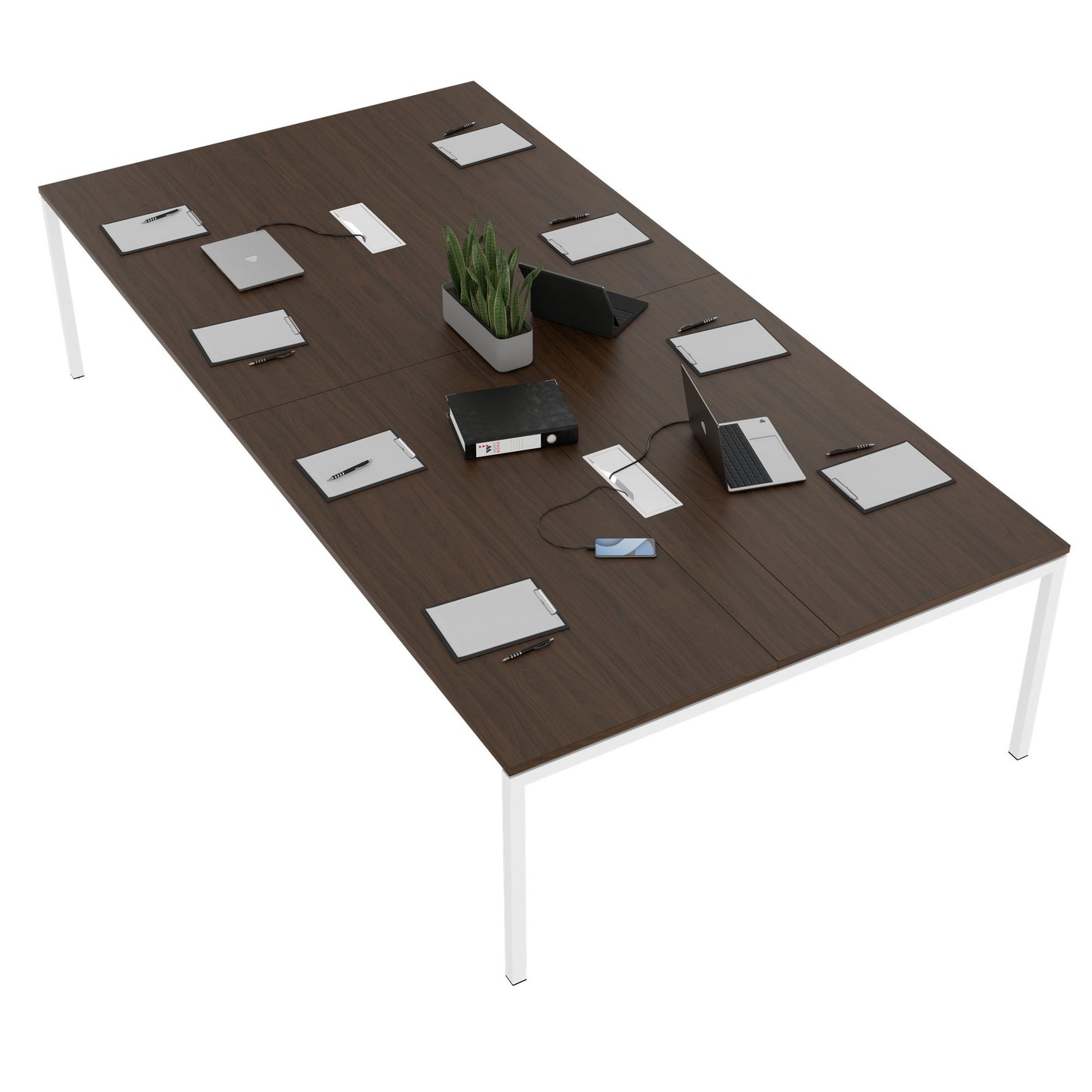 NOVA Conference table | 3200 x 1640 mm (10 - 12 people), electrified, walnut