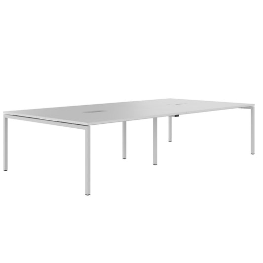 NOVA Tabella della conferenza | 3200 x 1640 mm (10-12 persone), grigio perle, grigio perla