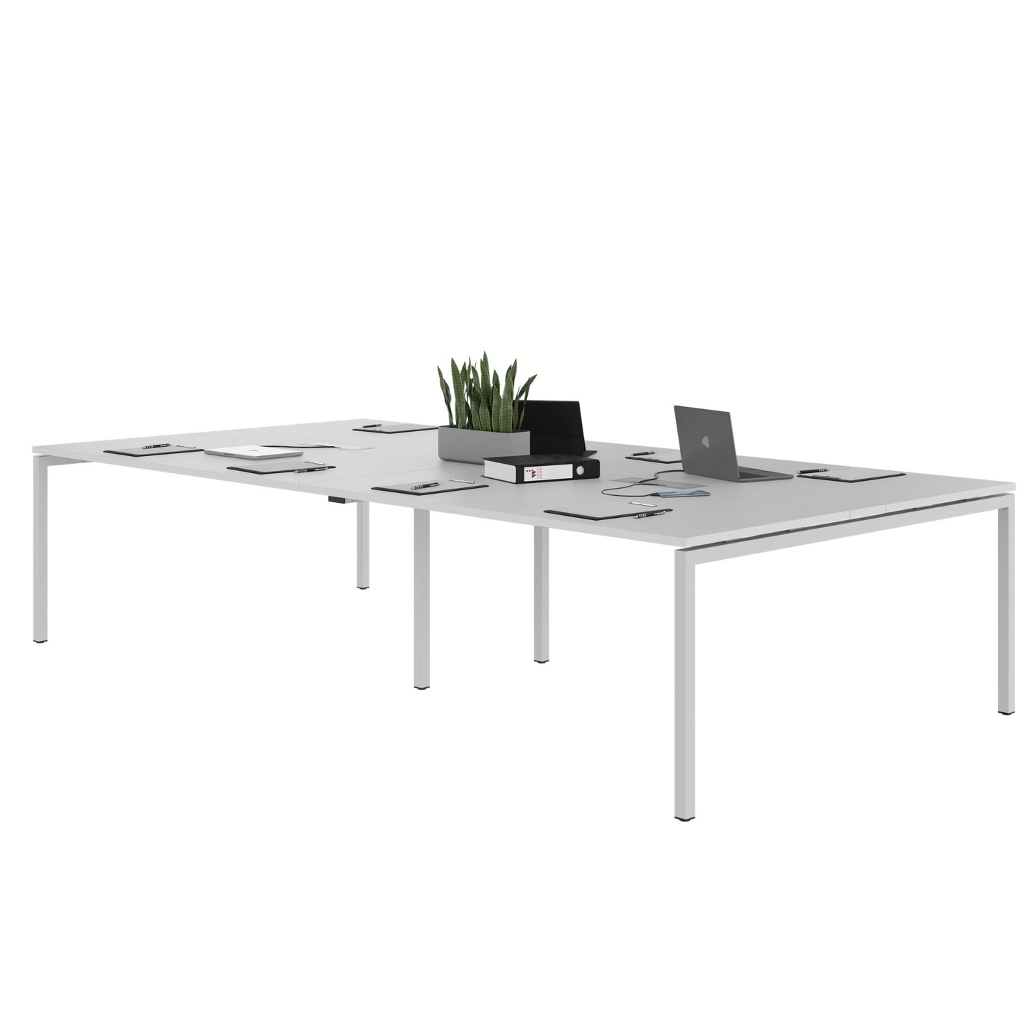 NOVA Conference table | 3200 x 1640 mm (10 - 12 people), electrified, pearl gray