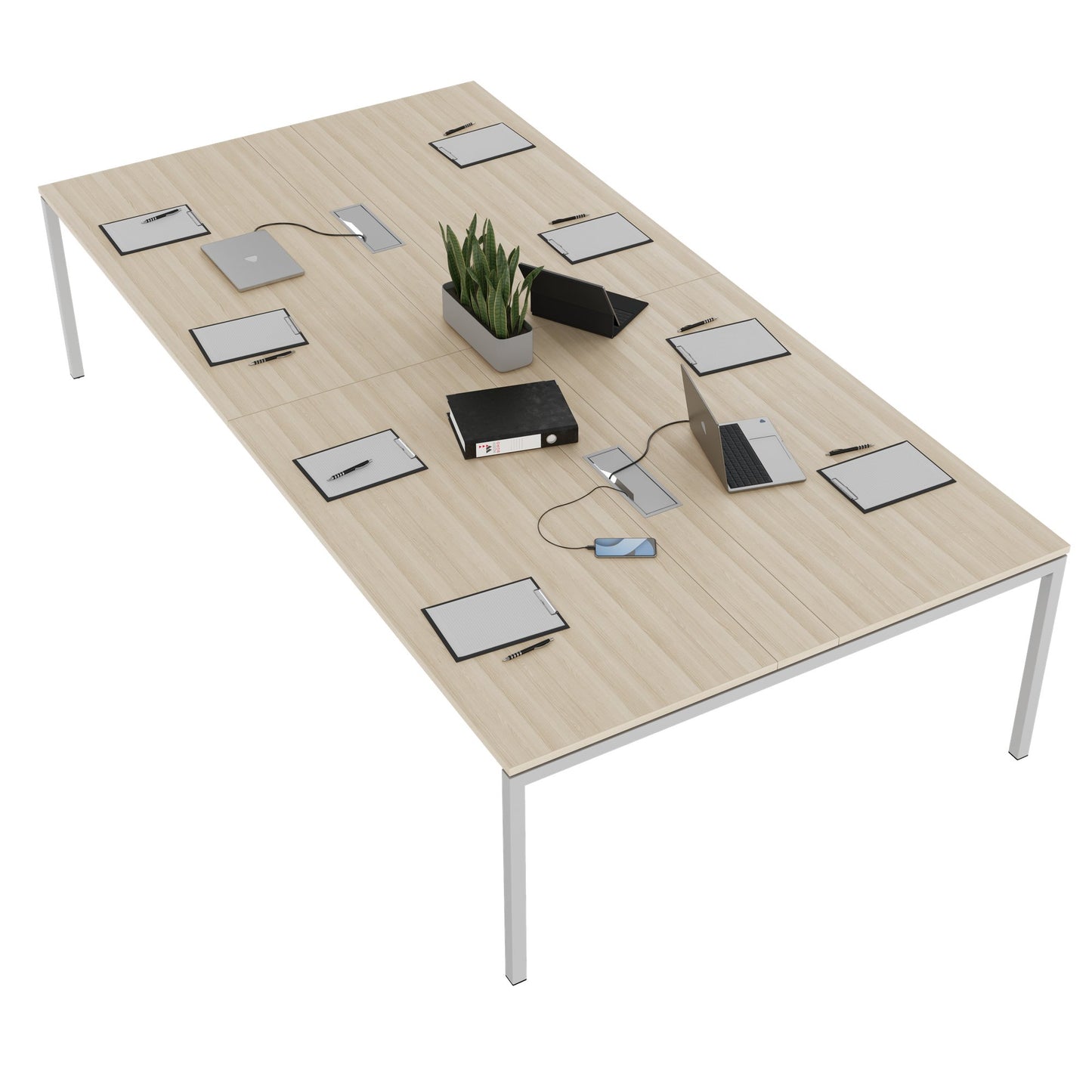 NOVA Conference table | 3200 x 1640 mm (10 - 12 people), electrified, sand ash