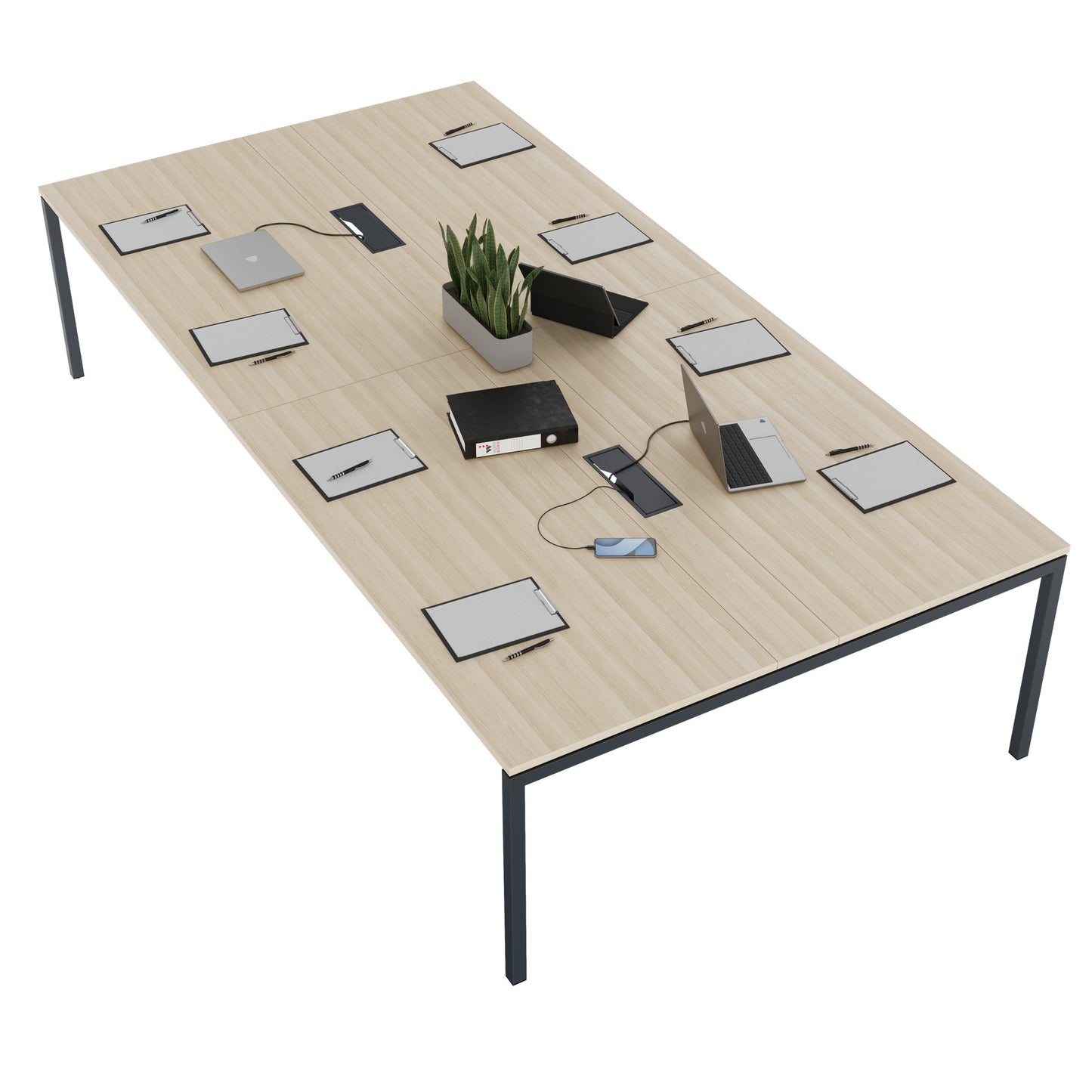 NOVA Conference table | 3200 x 1640 mm (10 - 12 people), electrified, sand ash
