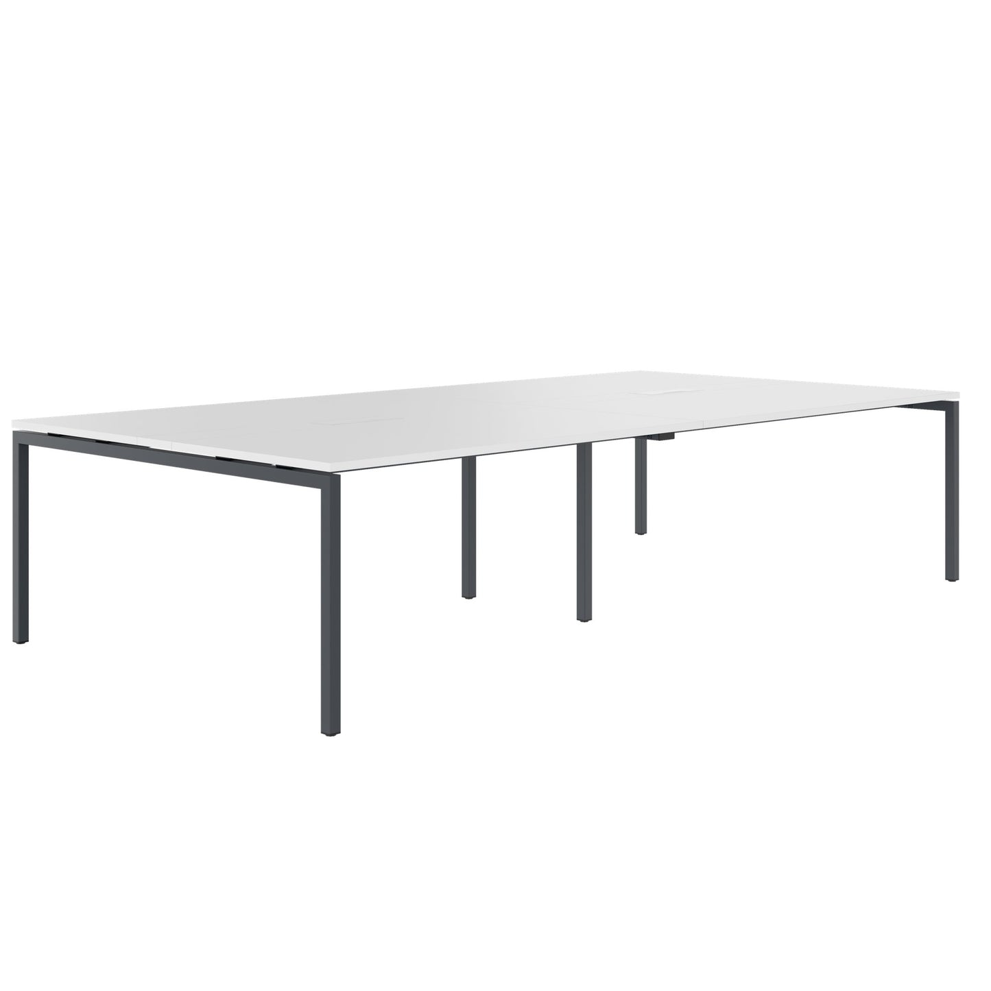 NOVA Conference table | 3200 x 1640 mm (10 - 12 people), electrified, white