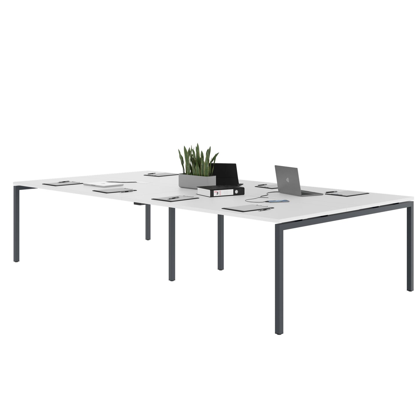 NOVA Conference table | 3200 x 1640 mm (10 - 12 people), electrified, white