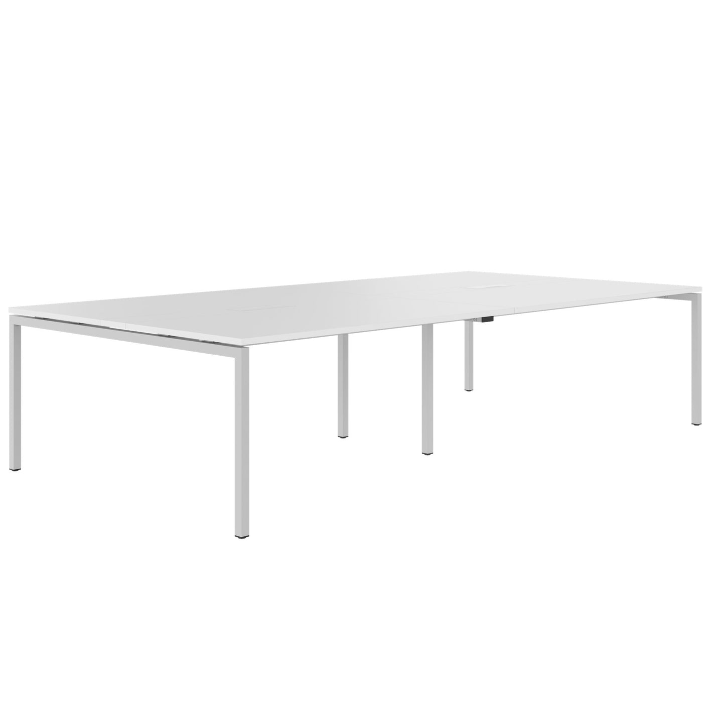 NOVA Conference table | 3200 x 1640 mm (10 - 12 people), electrified, white