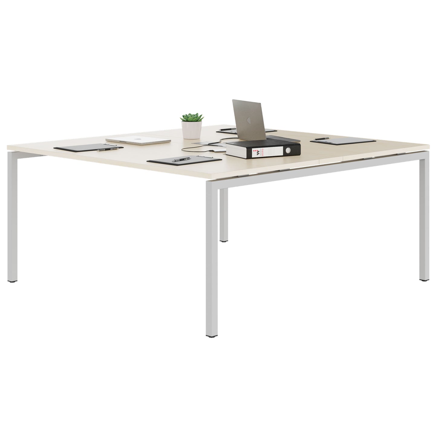 NOVA Conference table | 1600 x 1640 mm (6 - 8 people), electrified, maple