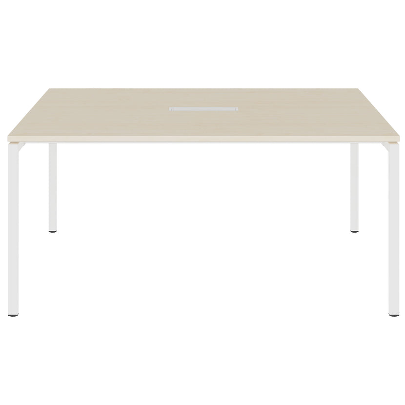 NOVA Conference table | 1600 x 1640 mm (6 - 8 people), electrified, maple