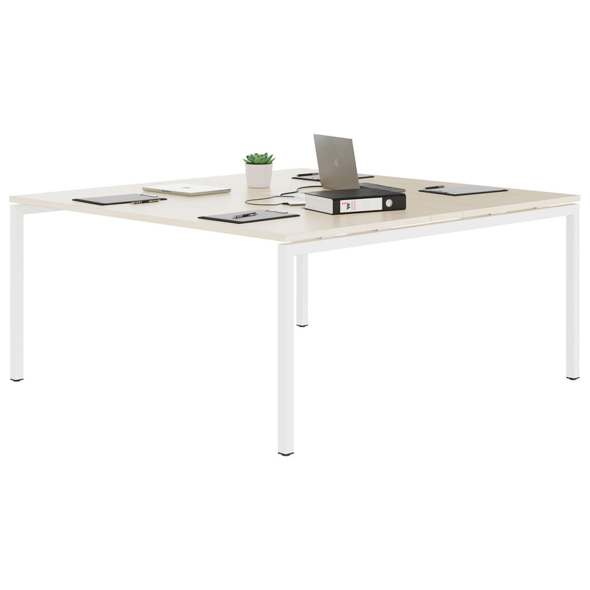 NOVA Conference table | 1600 x 1640 mm (6 - 8 people), electrified, maple