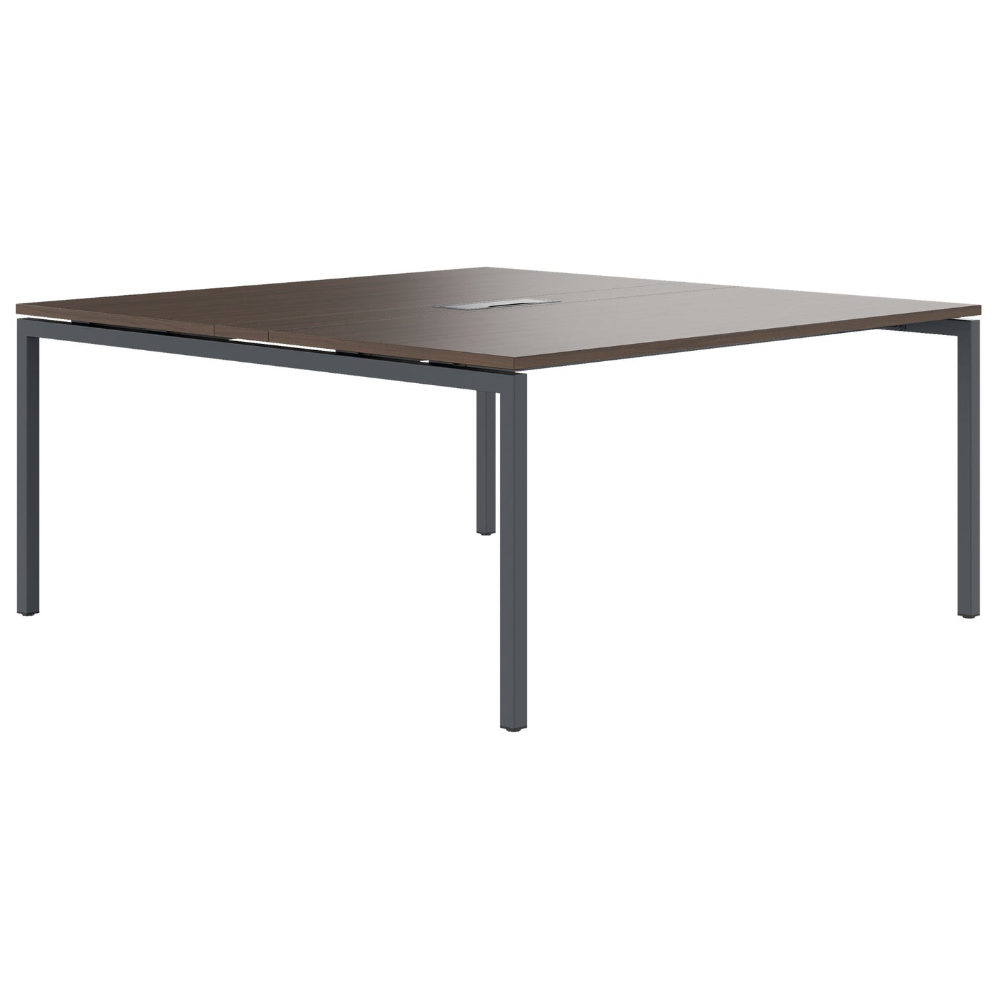 NOVA Tableau de conférence | 1600 x 1640 mm (6 - 8 personnes), électrifié, noix