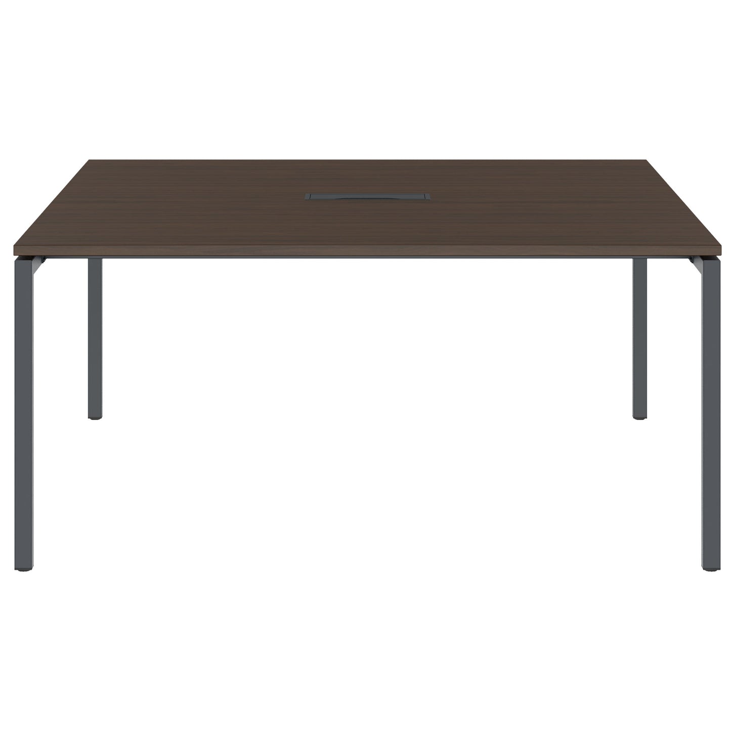 NOVA Tableau de conférence | 1600 x 1640 mm (6 - 8 personnes), électrifié, noix