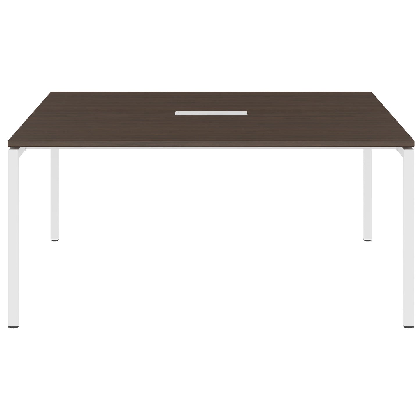 NOVA Tableau de conférence | 1600 x 1640 mm (6 - 8 personnes), électrifié, noix