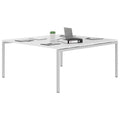 NOVA Konferenztisch | 1600 x 1640 mm (6 - 8 Personen), elektrifiziert, Weiß - 3 Thumbnail Image