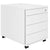 NOVA Container rotolo | 3 cassetti + 1 piccole parti, 600 mm di profondità, bianco