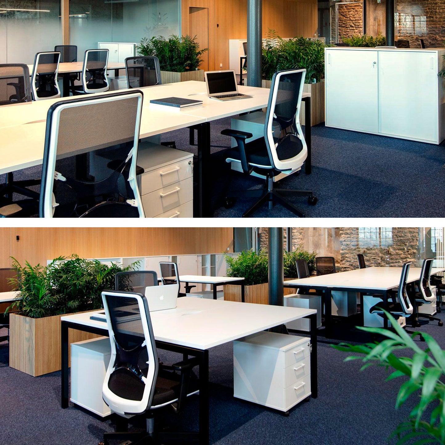 NOVA U bureau | 1600 x 800 mm, érable