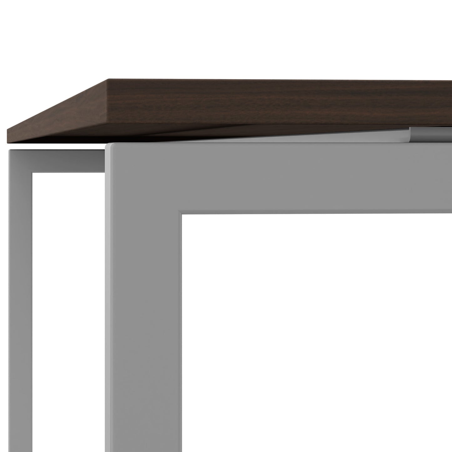 NOVA U executive desk | 2000 x 1000 mm, walnut