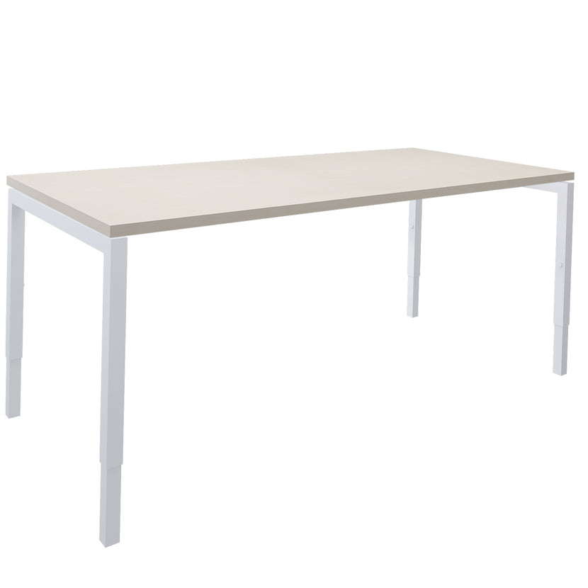 NOVA Uh Desk | Regolabile altezza manualmente, 1600 x 800 mm, acero