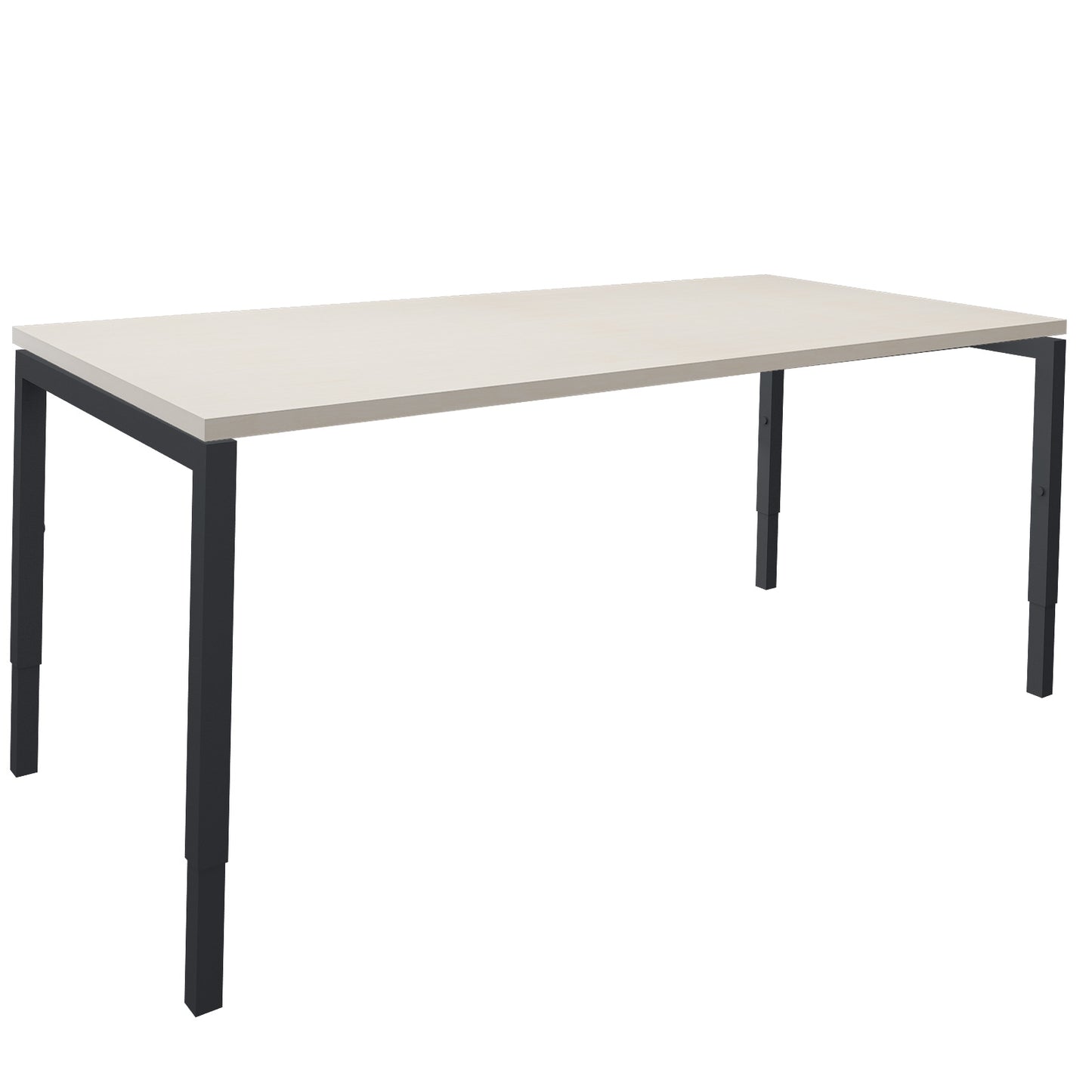 NOVA Uh Desk | Regolabile altezza manualmente, 1600 x 800 mm, acero