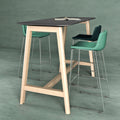 NOVA WOOD Hochtisch | 1200-1800 mm, Massivholz-Gestell, HPL - 7 Thumbnail Image