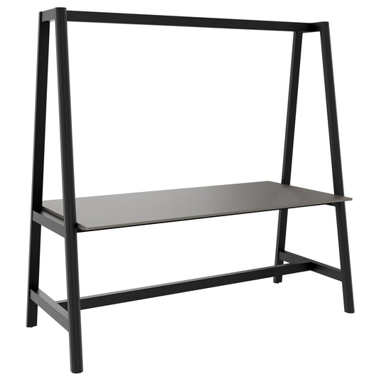 NOVA WOOD Multipurpose Tisch | 1400 - 1800 x 740 - 1050 mm, Fenix Grau