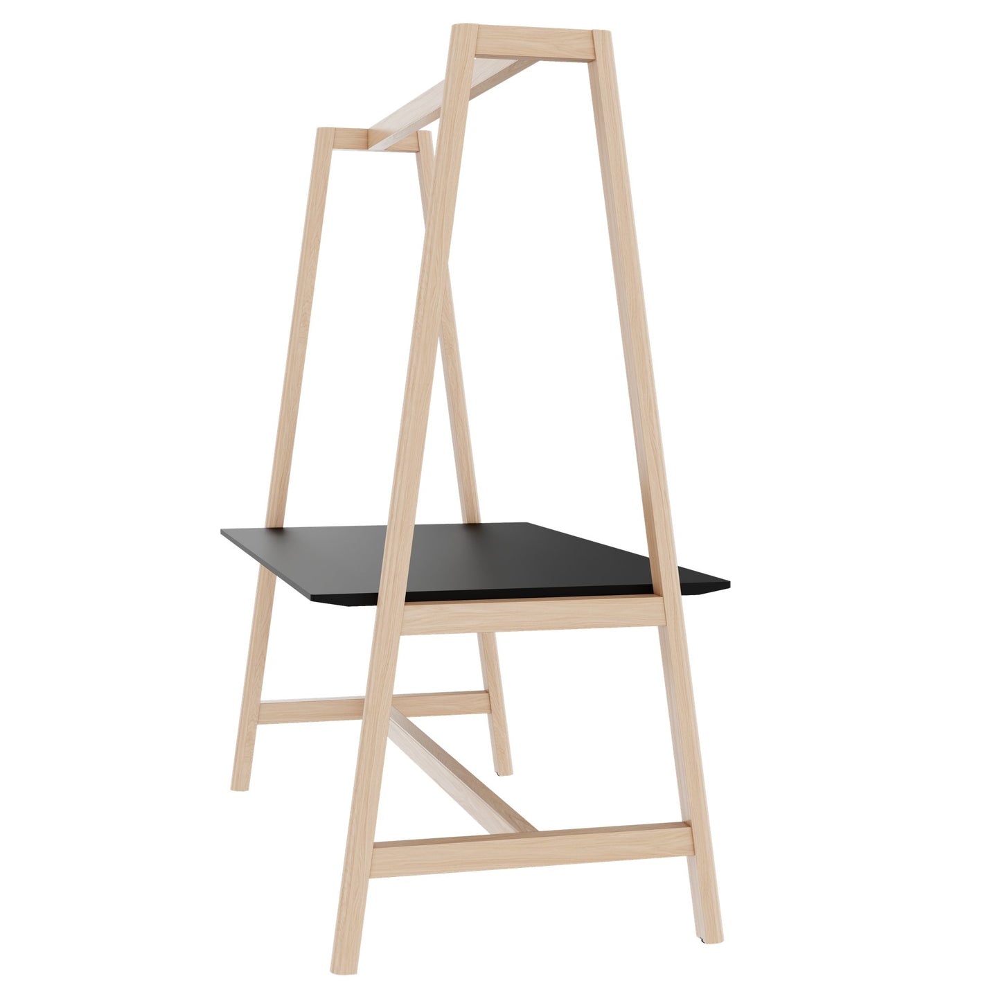 NOVA WOOD Tabella multiuso | 1400 - 1800 x 740 - 1050 mm, Fenix Black