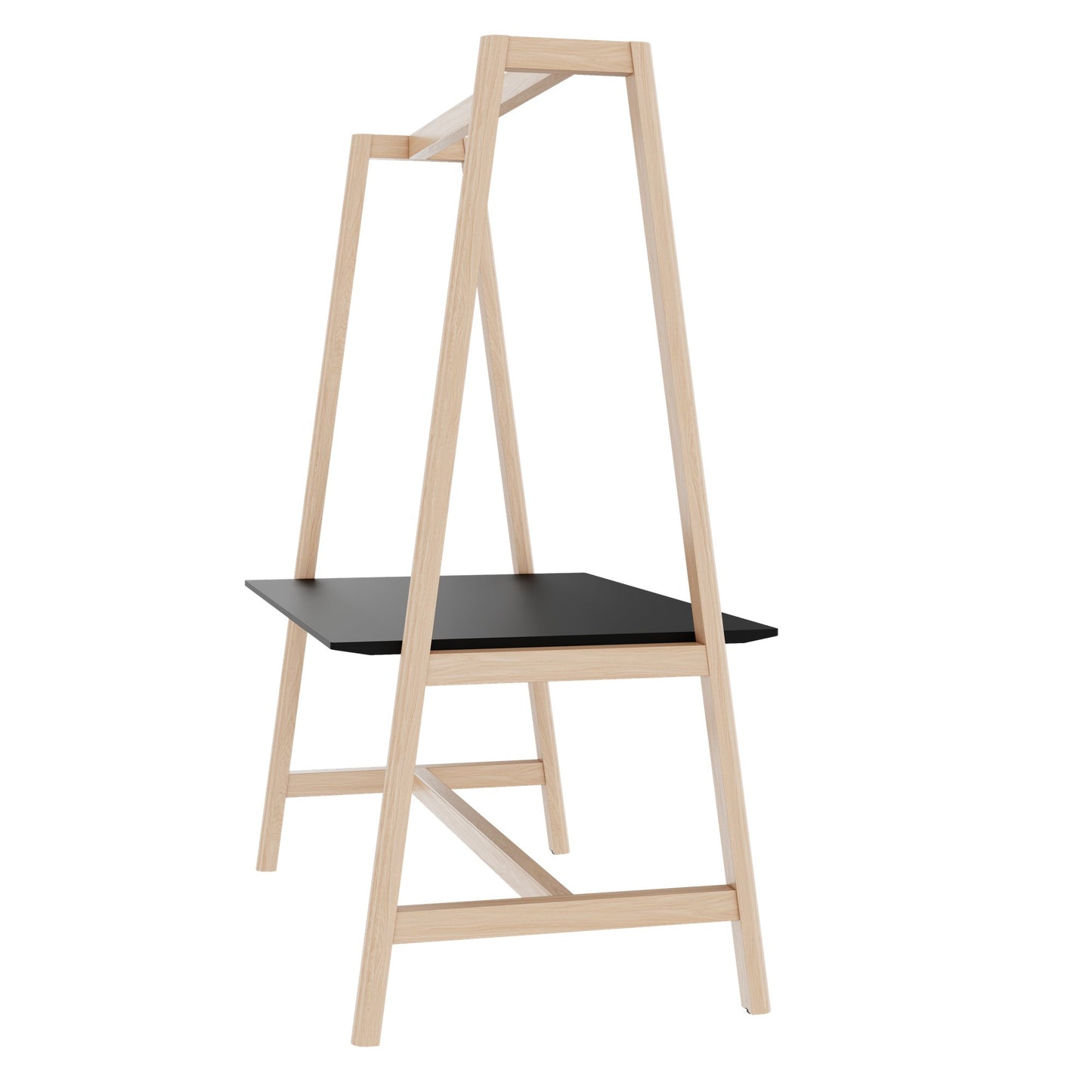 NOVA WOOD Tabella multiuso | 1400 - 1800 x 740 - 1050 mm, Fenix Black
