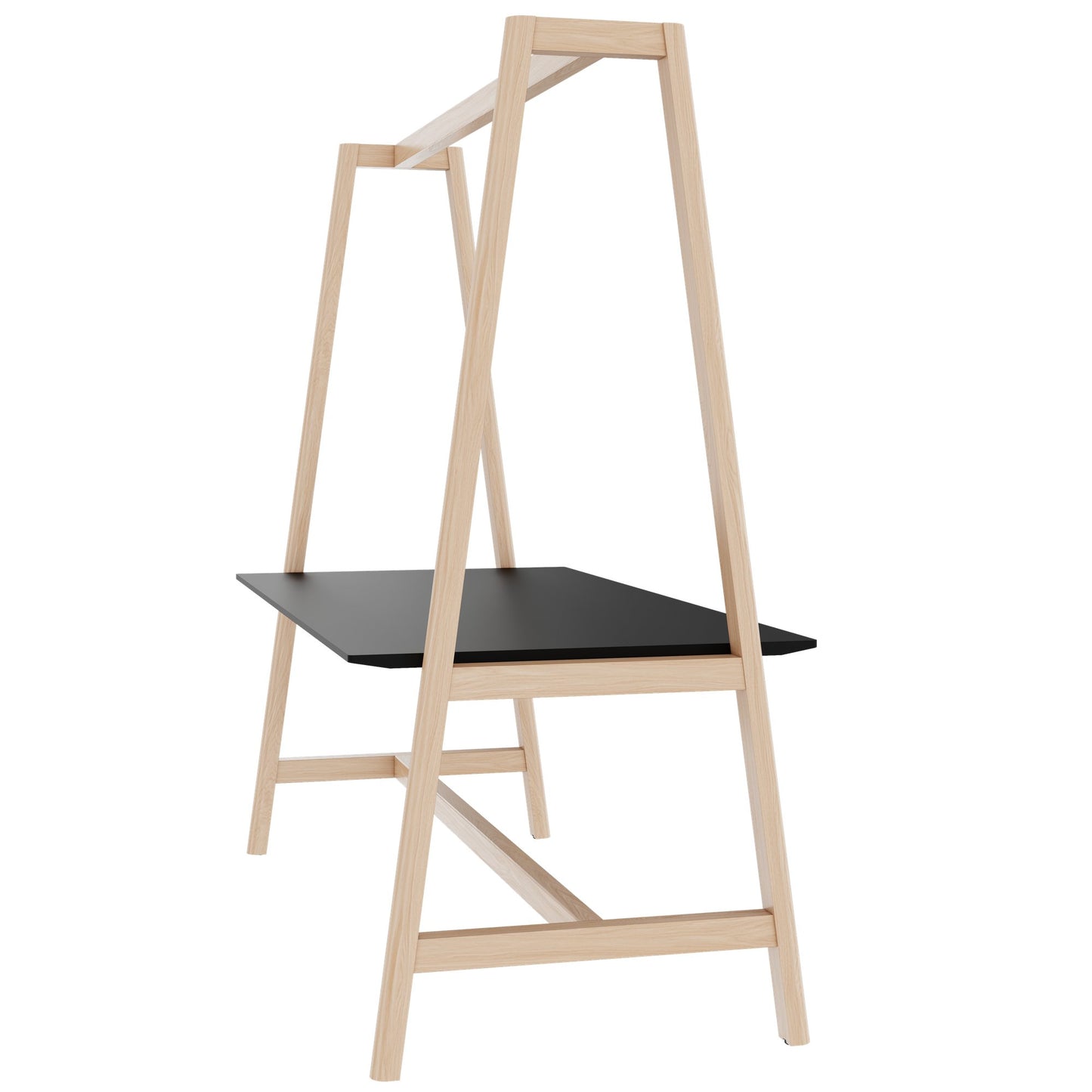 NOVA WOOD Tabella multiuso | 1400 - 1800 x 740 - 1050 mm, Fenix Black