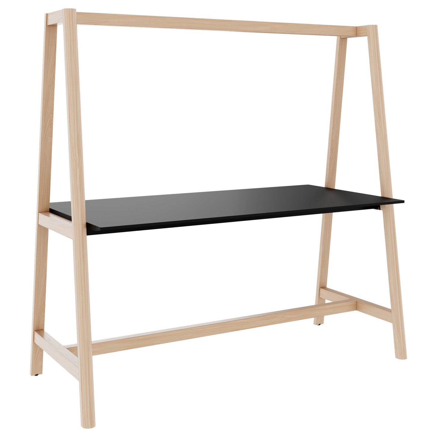 NOVA WOOD Tabella multiuso | 1400 - 1800 x 740 - 1050 mm, Fenix Black