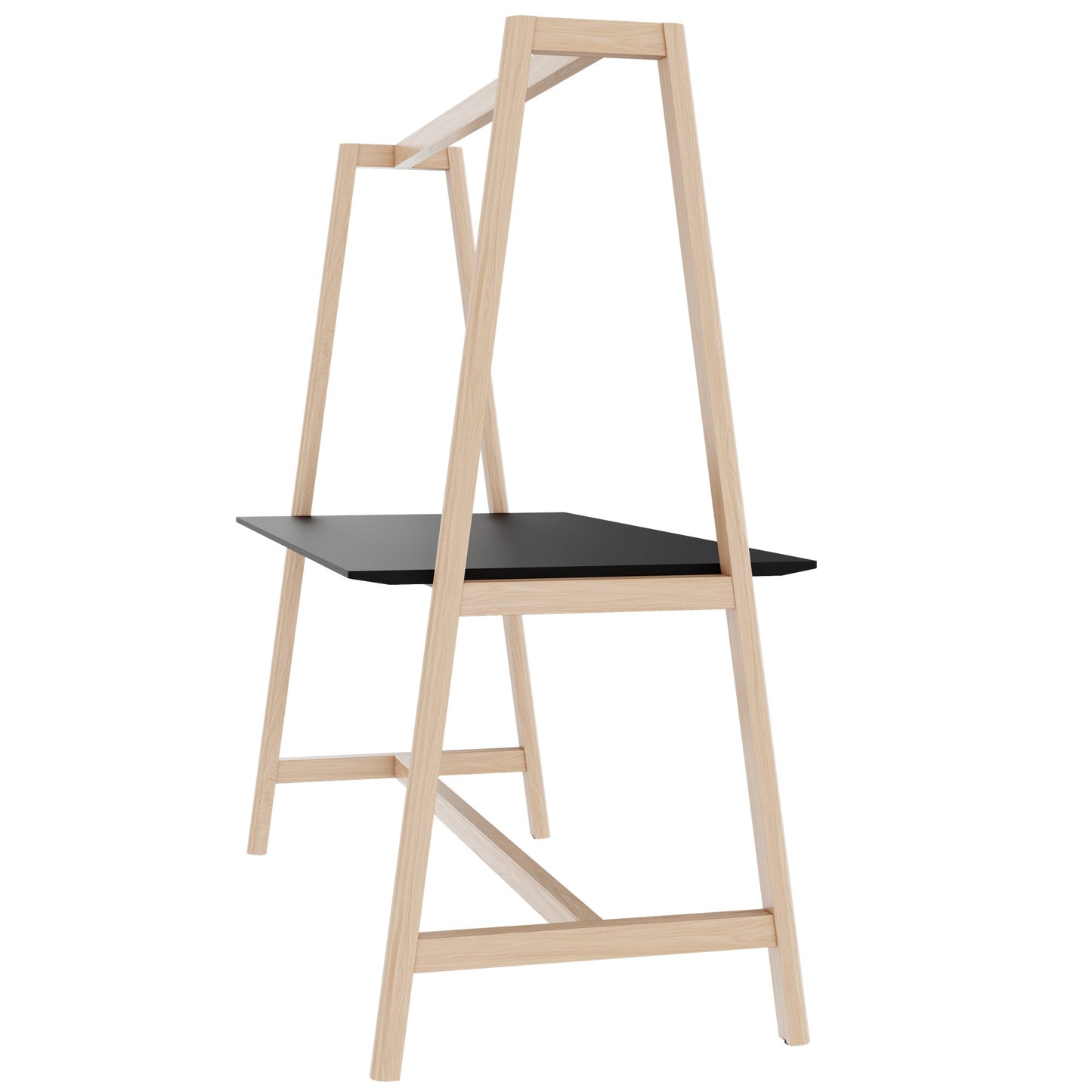 NOVA WOOD Tabella multiuso | 1400 - 1800 x 740 - 1050 mm, Fenix Black