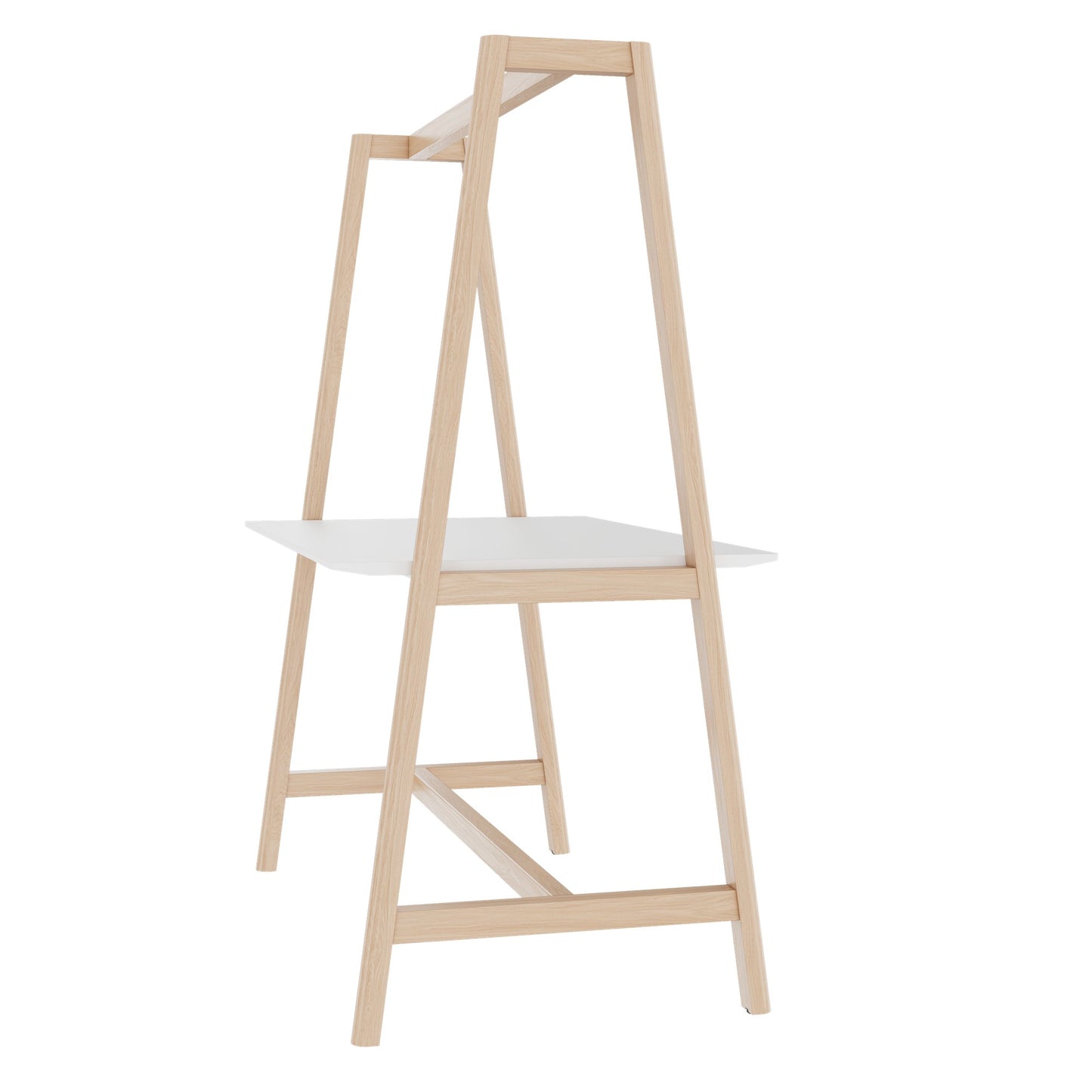 NOVA WOOD Multipurpose Tisch | 1400 - 1800 x 740 - 1050 mm, HPL Weiß