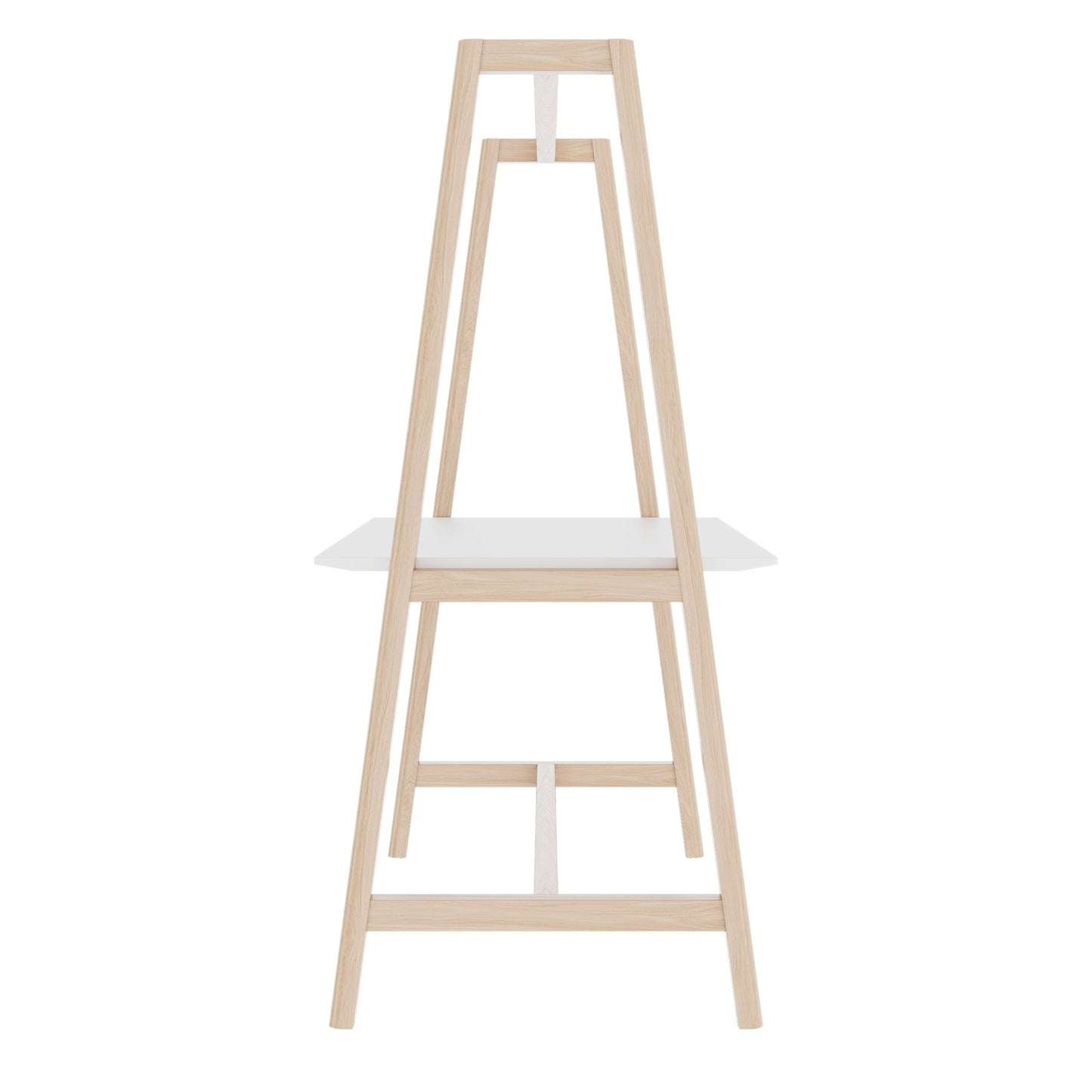 NOVA WOOD Multipurpose Tisch | 1400 - 1800 x 740 - 1050 mm, HPL Weiß