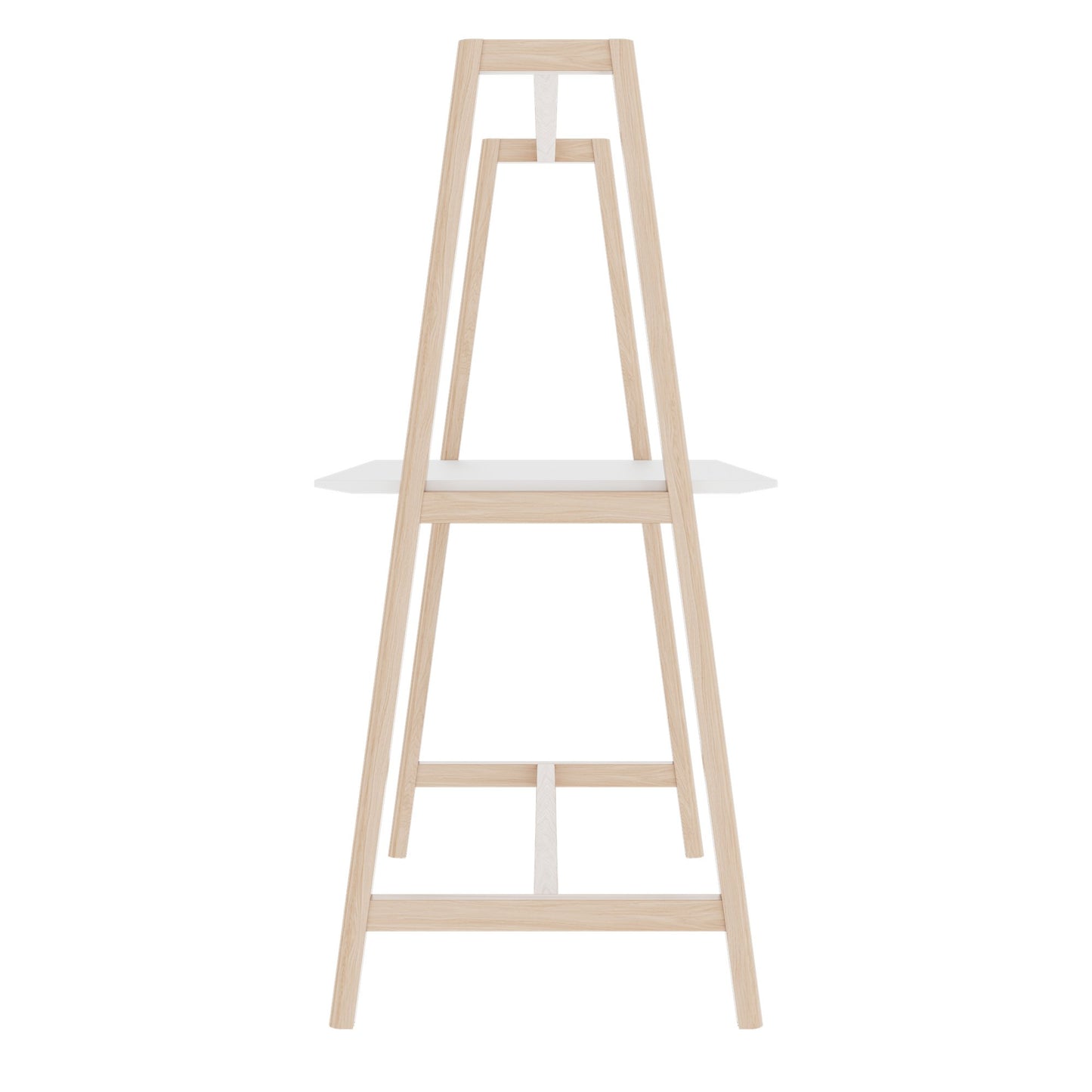 NOVA WOOD Multipurpose Tisch | 1400 - 1800 x 740 - 1050 mm, HPL Weiß